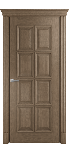 Дверь межкомнатная Россо 8 Цвет Дуб Мускат Покрытие Шпон натуральный  Наличник Британия Цена 71900