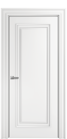 Дверь межкомнатная Palermo 1 Цвет Белый Покрытие Эмаль  Наличник Lacio 110 Цена 77605
