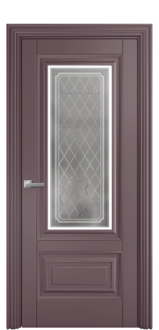 Дверь межкомнатная Bergamo 2B Цвет Белый Покрытие Эмаль  Наличник ML 85 Цена 52875