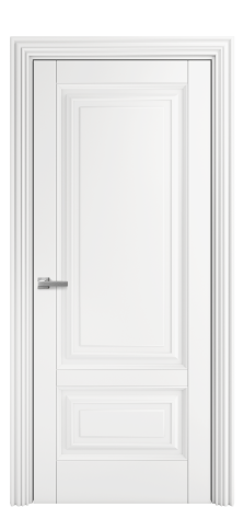 Дверь межкомнатная Бергамо 2B Цвет Белый Покрытие Эмаль  Наличник ML 85 Цена 61825