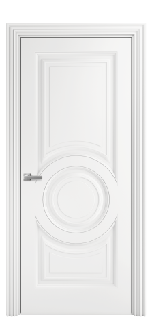 Дверь межкомнатная Bergamo 6 Цвет Белый Покрытие Эмаль  Наличник ML 85 Цена 61825