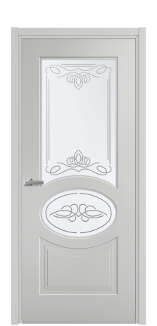 Дверь межкомнатная Lina 6 Цвет Телегрей Покрытие Эмаль  Наличник L 50 Цена 47468