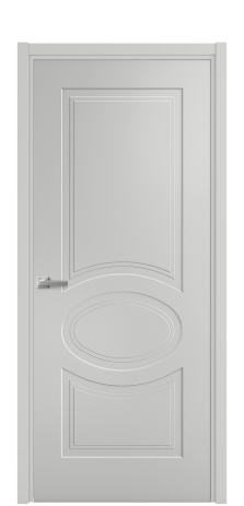 Дверь межкомнатная Lina 6 Цвет Телегрей Покрытие Эмаль  Наличник L 50 Цена 41718