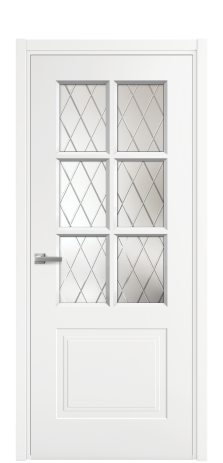 Дверь межкомнатная Paulo 1 Цвет Телегрей Покрытие Эмаль  Наличник L 50 Цена 40475