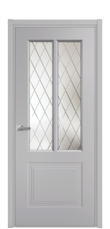 Дверь межкомнатная Paulo 2 Цвет Галечный Покрытие Эмаль  Наличник L 50 Цена 43223