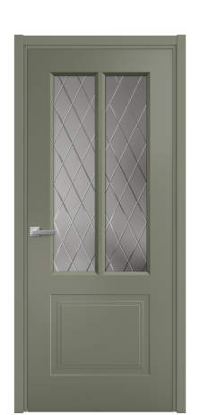 Дверь межкомнатная Paulo 2 Цвет Лиловый Покрытие Эмаль  Наличник L 50 Цена 41718