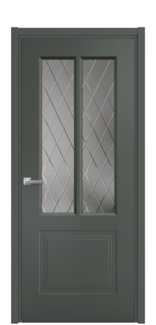 Дверь межкомнатная Paulo 2 Цвет Коричневый Покрытие Эмаль  Наличник L 50 Цена 41718