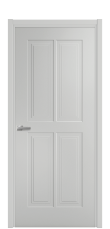 Дверь межкомнатная Paulo 3 Цвет Телегрей Покрытие Эмаль  Наличник L 50 Цена 40475