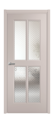 Дверь межкомнатная Paulo 3 Цвет Пудра Покрытие Эмаль  Наличник L 50 Цена 43185