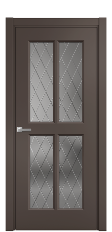 Дверь межкомнатная Паола 3 Цвет Коричневый Покрытие Эмаль  Наличник L 75 Цена 44758