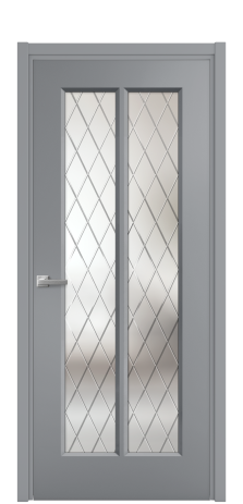 Дверь межкомнатная Paulo 4 Цвет Гриджио Покрытие Эмаль  Наличник L 50 Цена 44008