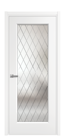 Дверь межкомнатная Rino 1 Цвет Телегрей Покрытие Эмаль  Наличник L 50 Цена 42765