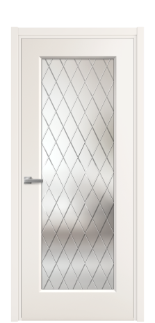 Дверь межкомнатная Rino 1 Цвет Облачный Покрытие Эмаль  Наличник L 50 Цена 42765