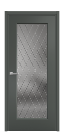 Дверь межкомнатная Rino 1 Цвет Коричневый Покрытие Эмаль  Наличник L 50 Цена 44758