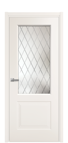 Дверь межкомнатная Rino 2 Цвет Облачный Покрытие Эмаль  Наличник L 50 Цена 41980