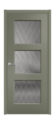 Дверь межкомнатная Rino 3 Цвет Лиловый Покрытие Эмаль  Наличник L 50 Цена 43843