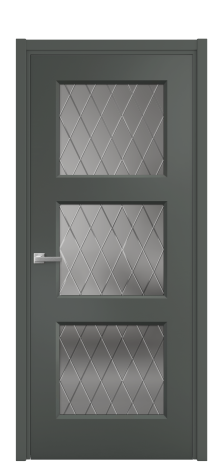 Дверь межкомнатная Rino 3 Цвет Коричневый Покрытие Эмаль  Наличник L 50 Цена 43843