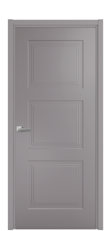 Дверь межкомнатная Rino 3 Цвет Антрацит Покрытие Эмаль  Наличник L 50 Цена 41718