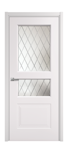 Дверь межкомнатная Rino 4 Цвет Крем Покрытие Эмаль  Наличник L 50 Цена 42050