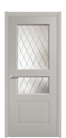 Дверь межкомнатная Rino 4 Цвет Зеленый Покрытие Эмаль  Наличник L 50 Цена 43843