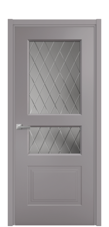 Дверь межкомнатная Rino 4 Цвет Антрацит Покрытие Эмаль  Наличник L 50 Цена 43843