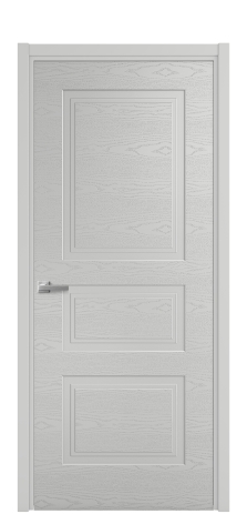 Дверь межкомнатная Rino 4 Цвет Серый Шелк Brash Покрытие Эмаль брашированная  Наличник L 50 Цена 44375