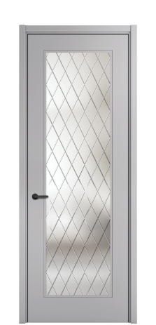 Дверь межкомнатная Плэйн 1 Цвет Галечный Покрытие ЭМАЛИ Эмаль Наличник  L 50 Цена 49554