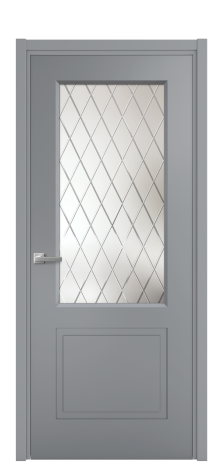 Дверь межкомнатная Plain 2 Цвет Гриджио Покрытие Эмаль  Наличник L 50 Цена 42218