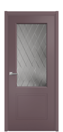 Дверь межкомнатная Plain 2 Цвет Лиловый Покрытие Эмаль  Наличник L 50 Цена 42768
