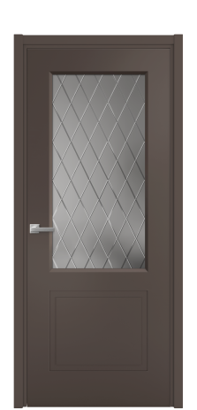 Дверь межкомнатная Plain 2 Цвет Коричневый Покрытие Эмаль  Наличник L 50 Цена 42768