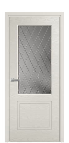 Дверь межкомнатная Plain 2 Цвет Дымчатый Brash Покрытие Эмаль брашированная  Наличник L 50 Цена 45475