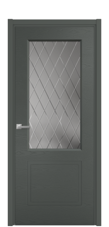 Дверь межкомнатная Plain 2 Цвет Пихтовый Brash Покрытие Эмаль брашированная  Наличник L 50 Цена 45475