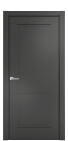 Дверь межкомнатная Plain 2 Цвет Антрацит Покрытие Эмаль  Наличник L 75 Цена 28620