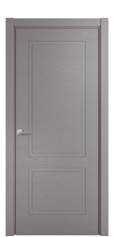 Дверь межкомнатная Плэйн 2 Цвет Ирис Brash Покрытие Эмаль брашированная  Наличник L 75 Цена 43375