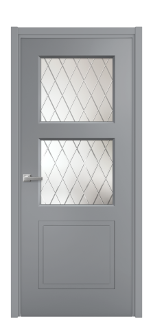 Дверь межкомнатная Plain 3 Цвет Гриджио Покрытие Эмаль  Наличник L 50 Цена 42243