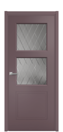 Дверь межкомнатная Plain 3 Цвет Лиловый Покрытие Эмаль  Наличник L 50 Цена 42793