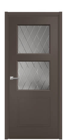 Дверь межкомнатная Plain 3 Цвет Коричневый Покрытие Эмаль  Наличник L 50 Цена 42793