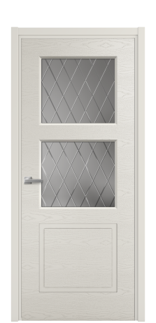 Дверь межкомнатная Plain 3 Цвет Дымчатый Brash Покрытие Эмаль брашированная  Наличник L 50 Цена 45500