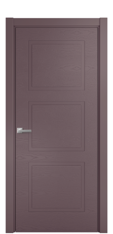 Дверь межкомнатная Плэйн 3 Цвет Лиловый Brash Покрытие Эмаль брашированная  Наличник L 75 Цена 43375
