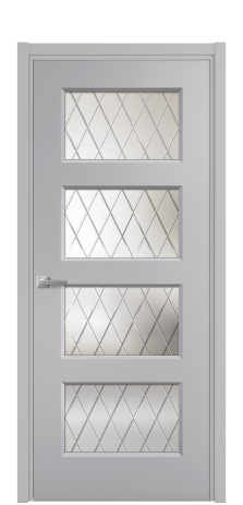 Дверь межкомнатная Plain 4 Цвет Галечный Покрытие Эмаль  Наличник L 50 Цена 42243