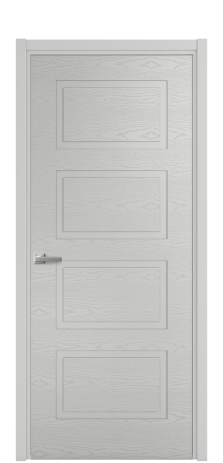 Дверь межкомнатная Plain 4 Цвет Телегрей Brash Покрытие Эмаль брашированная  Наличник L 50 Цена 43375