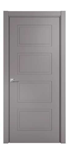 Дверь межкомнатная Plain 4 Цвет Ирис Покрытие Эмаль  Наличник L 75 Цена 34150