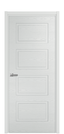 Дверь межкомнатная Плэйн 4 Цвет Облачный Brash Покрытие Эмаль брашированная  Наличник L 50 Цена 43375