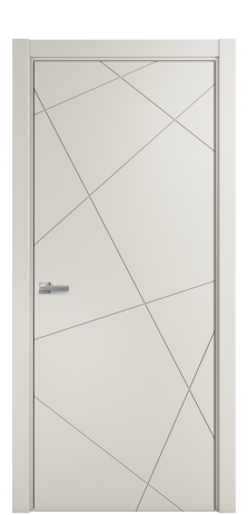 Дверь межкомнатная Twist 01 Цвет Дымчатый Покрытие Эмаль  Наличник L 75 Цена 35975