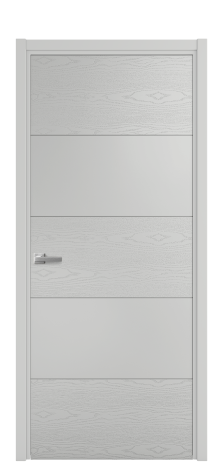 Дверь межкомнатная Линия 01 Цвет Телегрей Brash Покрытие Эмаль брашированная  Наличник L 50 Цена 46325