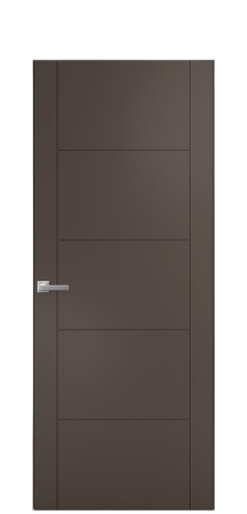 Дверь межкомнатная Linea 02 Цвет Коричневый Покрытие Эмаль  Наличник Скрытый короб хром Цена 57803