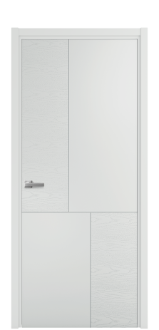 Дверь межкомнатная Linea 04 Цвет Облачный Brash Покрытие Эмаль брашированная  Наличник L 50 Цена 46325