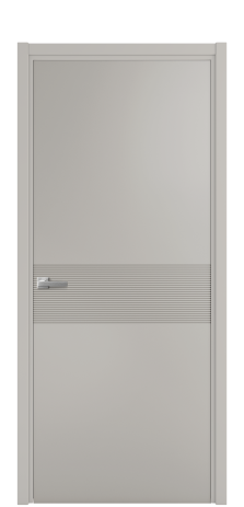 Дверь межкомнатная Mezzo 01 Цвет Серый Шелк Покрытие Эмаль  Наличник L 50 Цена 42475