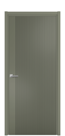 Дверь межкомнатная Mezzo 12 Цвет Зеленый Покрытие Эмаль  Наличник L 50 Цена 43818
