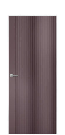 Дверь межкомнатная Меццо 12 Цвет Лиловый Покрытие Эмаль  Наличник Скрытый короб хром Цена 43793